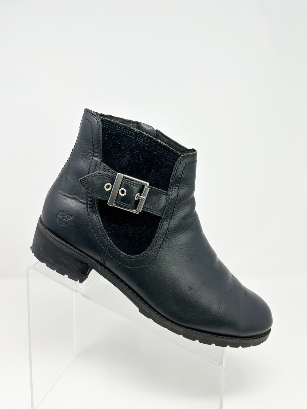 Timberland Earthkeepers Bethel Womens Ankle Bootie Black Buckle Zip Size 9.5